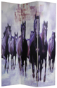 Double Sided Horses Canvas Room Divider - Fabric Room Dividers