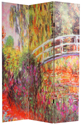 Double Sided Works of Monet Canvas Room Divider - More Details