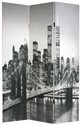 Double Sided New York Scenes Room Divider - Modern Room Dividers