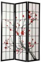 6 ft. Tall Cherry Blossom Shoji Screen - More Details