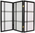 3 ft. Tall Double Cross Shoji Screen - More Details