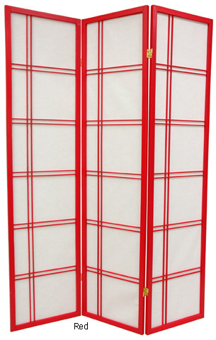 6 ft. Tall Double Cross Shoji Screen - Special Edition (16 Colors) Product Image