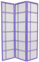 6 ft. Tall Double Cross Shoji Screen - Special Edition (16 Colors) - 