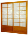 7 ft. Tall Bamboo Tree Shoji Sliding Door Kit - 