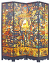 6 ft. Tall Tibetan Buddhist Pantheon Room Divider - Clearance Sale