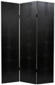 Faux Leather Black Crocodile Room Divider - Modern Room Dividers