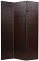 Faux Leather Brown Snakeskin Room Divider - Fabric Room Dividers