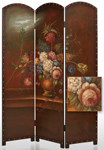 Painted Floral Bouquet Screen - Decorative Screens