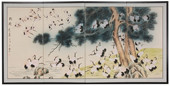 Hundred Cranes - Japanese Silk Screens