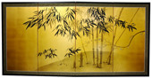 Gold Leaf Bamboo - Japanese Silk Screens