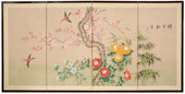 Birds in Flight - Japanese Silk Screens
