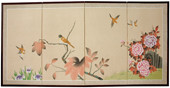 Birds on the Tree - Japanese Silk Screens