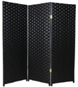 4 ft. Tall Woven Fiber Room Divider - More Details