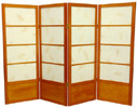 4 ft. Tall Botanic Shoji Screen - Shoji Screens