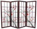 4 ft. Tall Cherry Blossom Shoji Screen - Shoji Screens