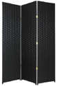 6 ft. Tall Woven Fiber Room Divider - Modern Room Dividers