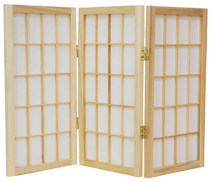 2 ft. Tall Desktop Window Pane Shoji Screen Product Image