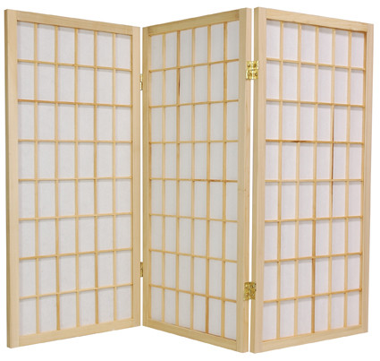 3 ft. Tall Window Pane Shoji Screen Product Image