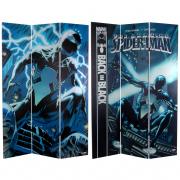 6 ft. Tall Double Sided Spider-Man Back in Black Canvas Room Divider - More Details