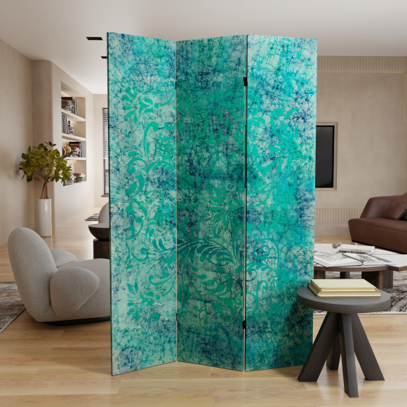 Red Lantern: 6 ft. Tall Double Sided Alice in Wonderland Canvas Room Divider