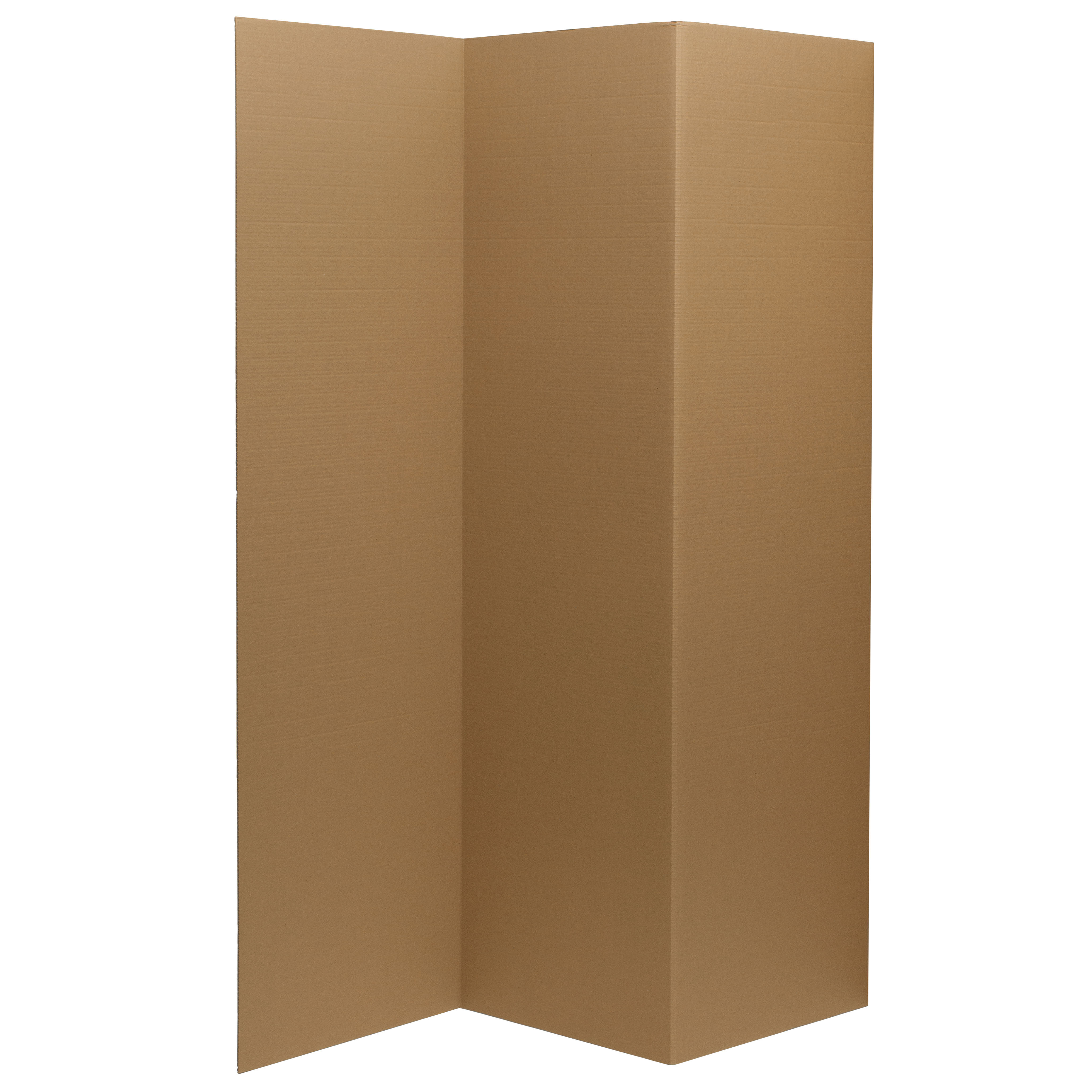 Buy 6 ft. Tall Brown Temporary Cardboard Folding Screen Online