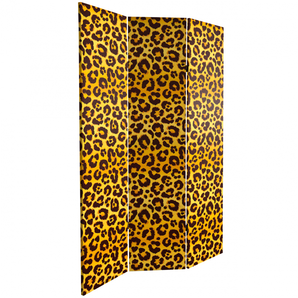 RoomDividers.com: 6 ft. Tall Double Sided Leopard Print Canvas