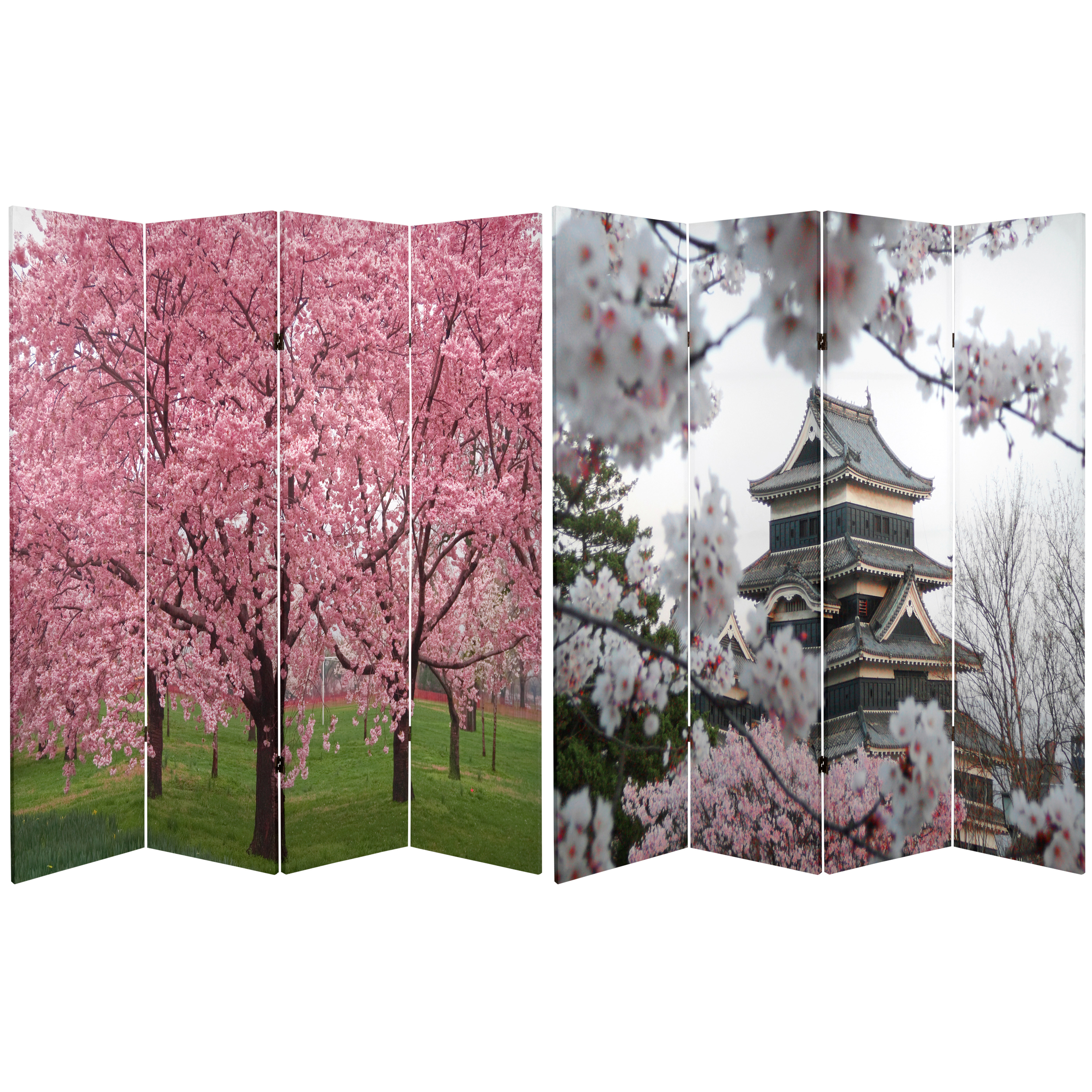 RoomDividers.com: 6 ft. Tall Double Sided Cherry Blossoms Room Divider