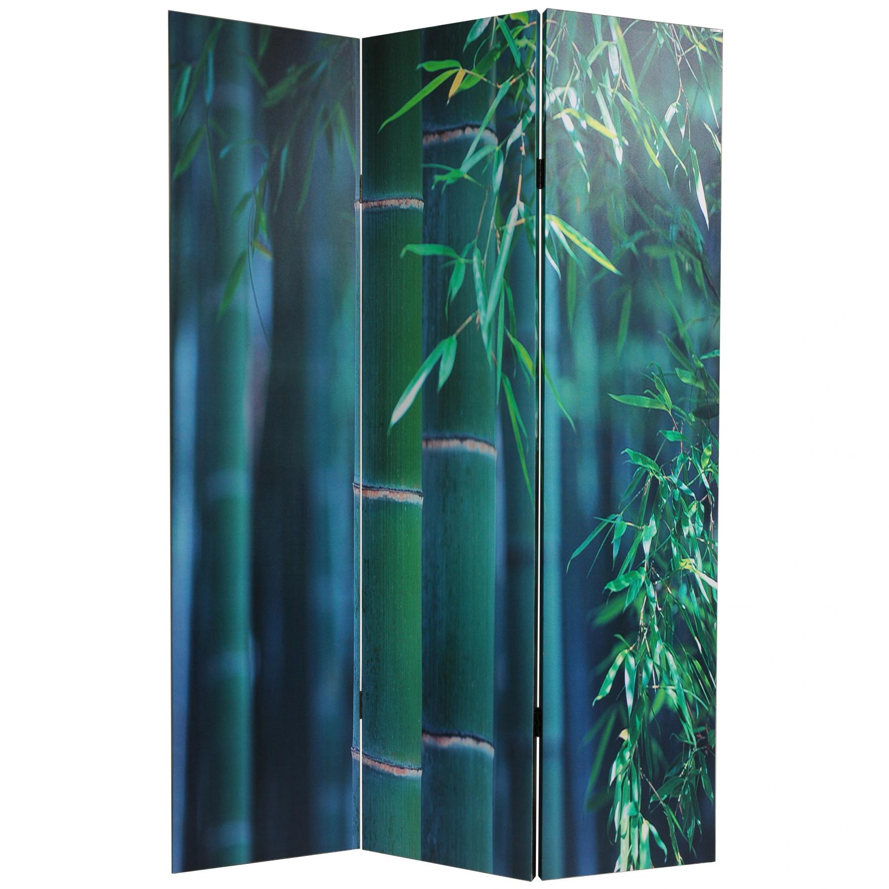 6 ft. Tall Bamboo Tree Canvas Room Divider | RoomDividers.com